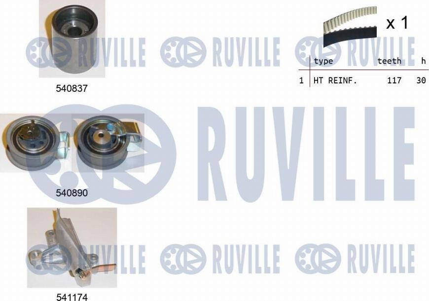 Ruville 550255 - Timing Belt Set autospares.lv