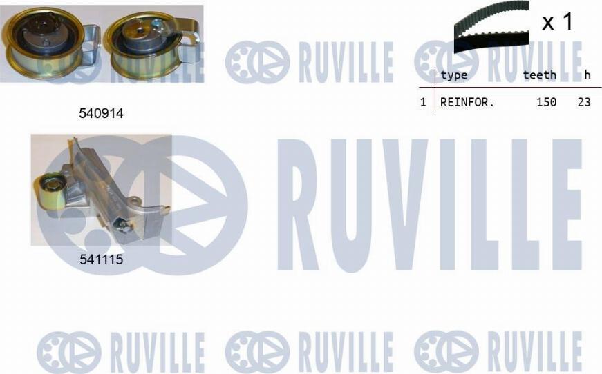 Ruville 550257 - Timing Belt Set autospares.lv