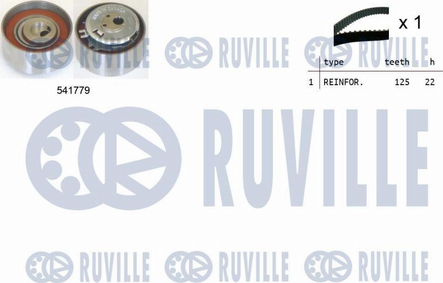 Ruville 550265 - Timing Belt Set autospares.lv