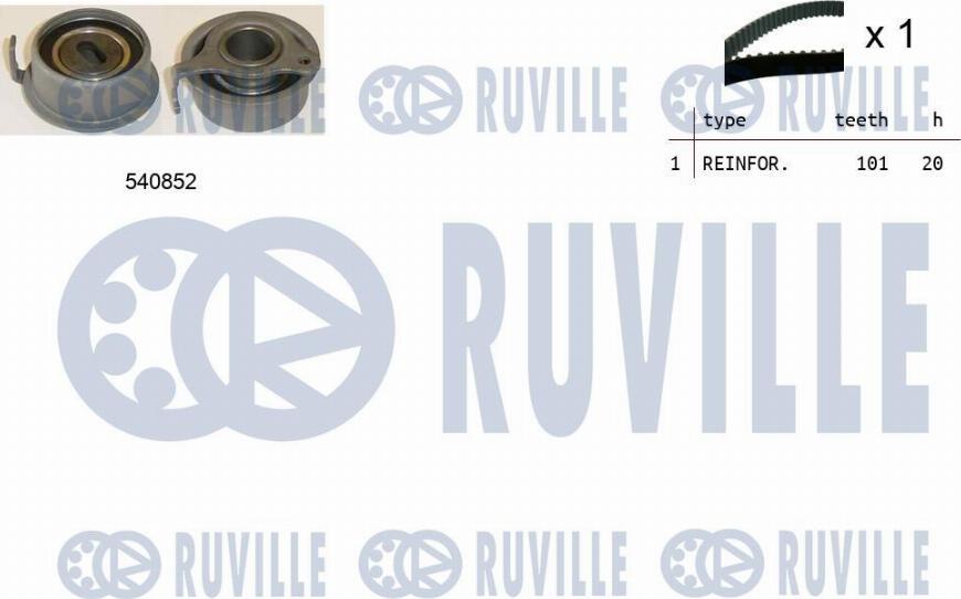 Ruville 550263 - Timing Belt Set autospares.lv