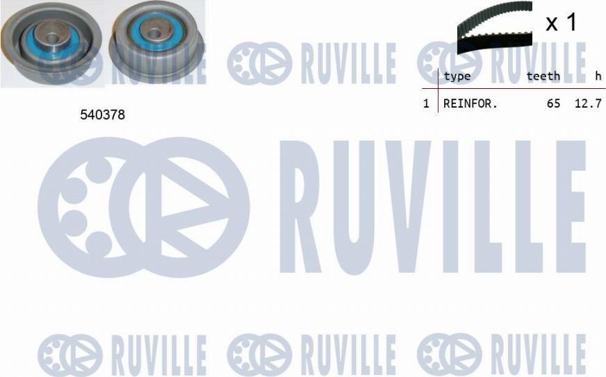 Ruville 550200 - Timing Belt Set autospares.lv