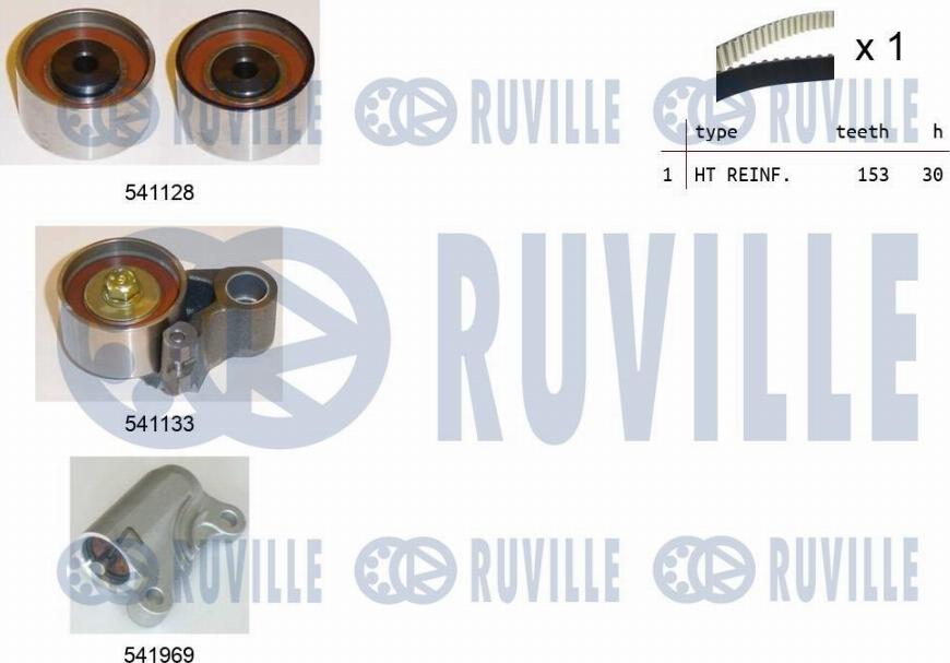 Ruville 550289 - Timing Belt Set autospares.lv