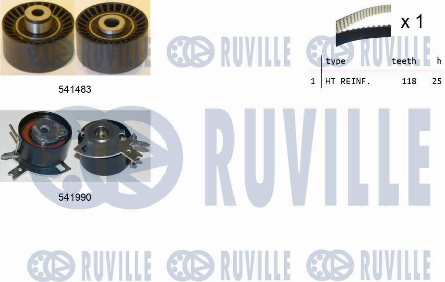 Ruville 550280 - Timing Belt Set autospares.lv