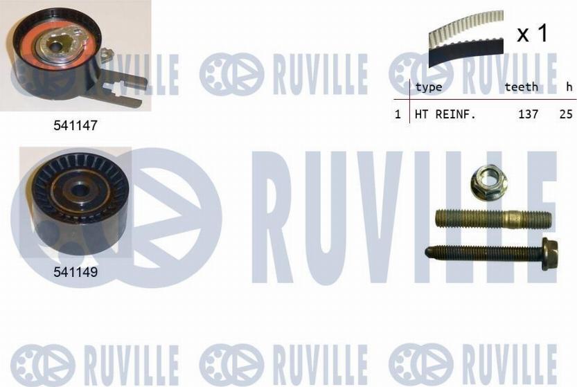 Ruville 550279 - Timing Belt Set autospares.lv