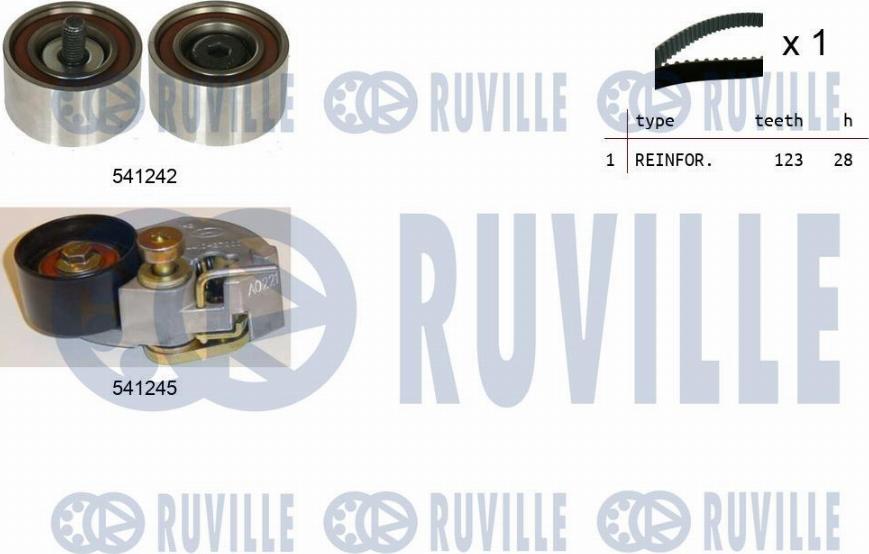 Ruville 550275 - Timing Belt Set autospares.lv