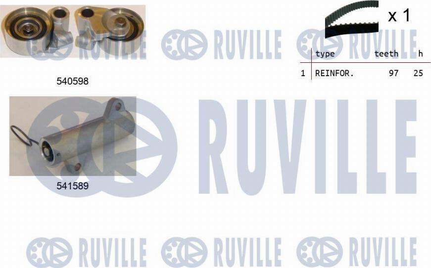 Ruville 550271 - Timing Belt Set autospares.lv