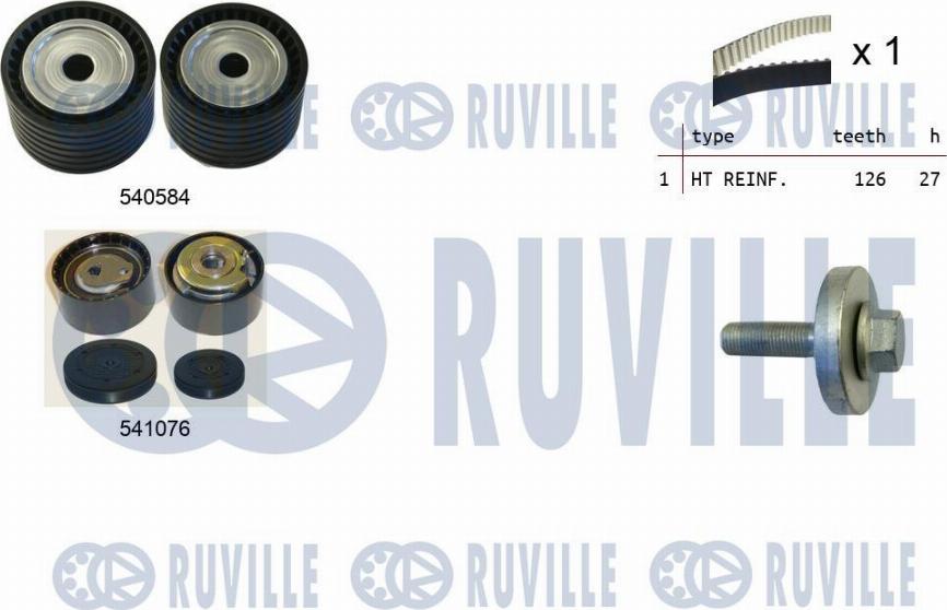 Ruville 550277 - Timing Belt Set autospares.lv