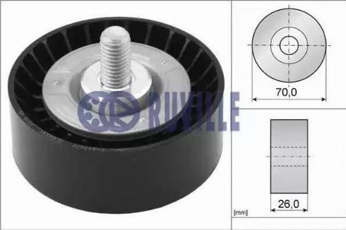 Ruville 55078 - Pulley, v-ribbed belt autospares.lv