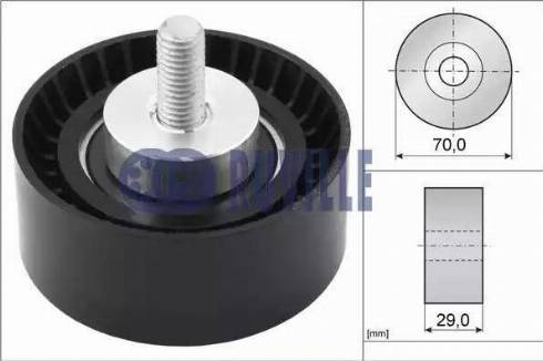 Ruville 55884 - Pulley, v-ribbed belt autospares.lv