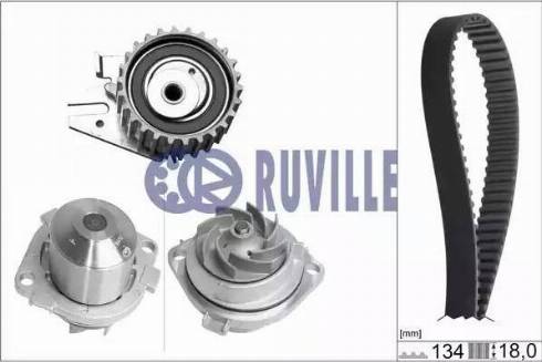 Ruville 55831701 - Water Pump & Timing Belt Set autospares.lv