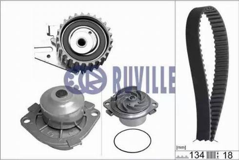 Ruville 55831702 - Water Pump & Timing Belt Set autospares.lv