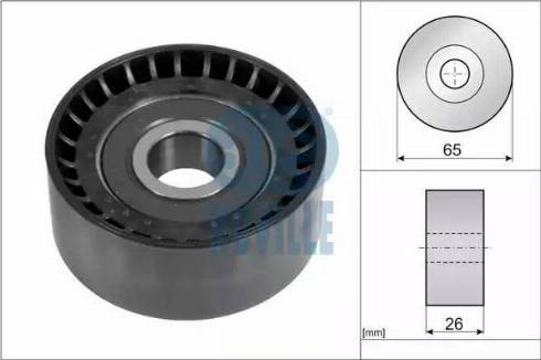 Ruville 55397 - Pulley, v-ribbed belt autospares.lv