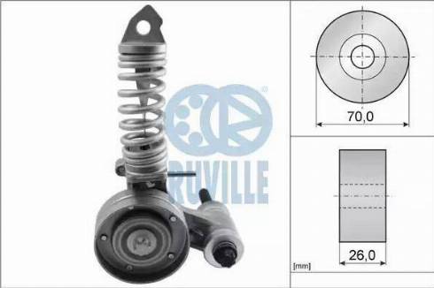 Ruville 55345 - Belt Tensioner, v-ribbed belt autospares.lv