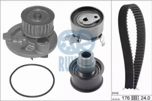 Ruville 55305701 - Water Pump & Timing Belt Set autospares.lv