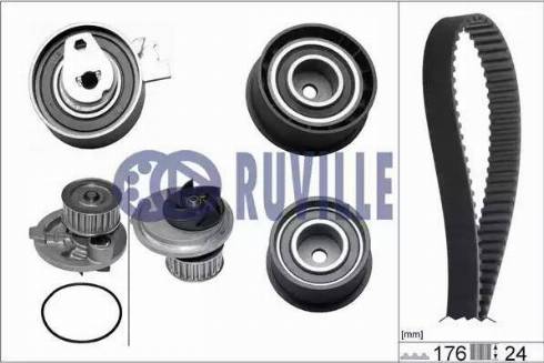 Ruville 55306721 - Water Pump & Timing Belt Set autospares.lv