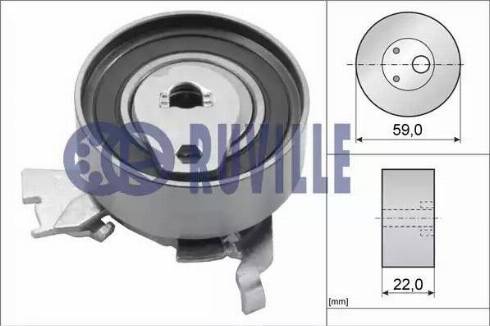 Ruville 55315 - Tensioner Pulley, timing belt autospares.lv