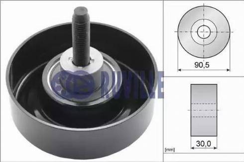 Ruville 55259 - Pulley, v-ribbed belt autospares.lv