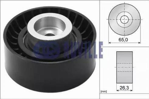 Ruville 55257 - Pulley, v-ribbed belt autospares.lv
