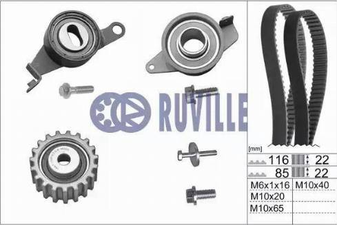 Ruville 5521470 - Timing Belt Set autospares.lv