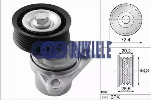 Ruville 55289 - Belt Tensioner, v-ribbed belt autospares.lv