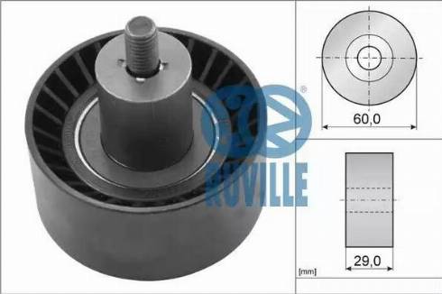 Ruville 55228 - Deflection / Guide Pulley, timing belt autospares.lv