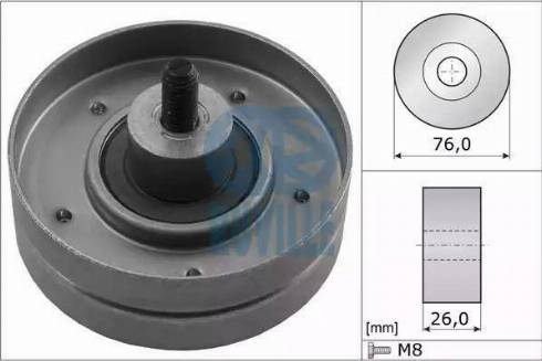 Ruville 55223 - Pulley, v-ribbed belt autospares.lv