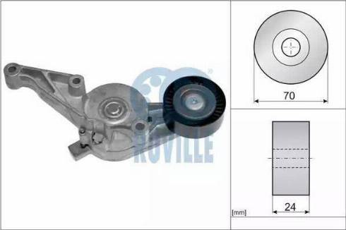 Ruville 55790 - Belt Tensioner, v-ribbed belt autospares.lv