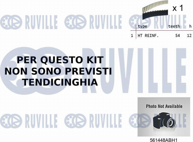 Ruville 55B0023 - Water Pump & Timing Belt Set autospares.lv
