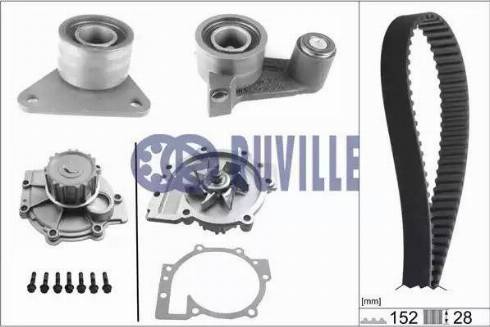 Ruville 56511701 - Water Pump & Timing Belt Set autospares.lv