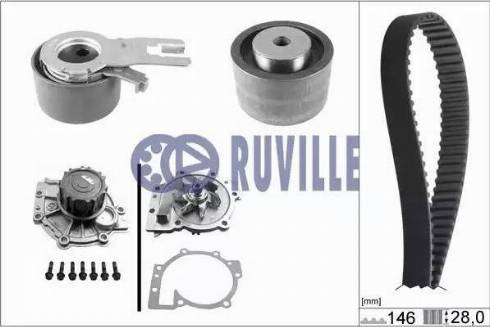 Ruville 56521701 - Water Pump & Timing Belt Set autospares.lv