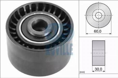 Ruville 56642 - Deflection / Guide Pulley, timing belt autospares.lv