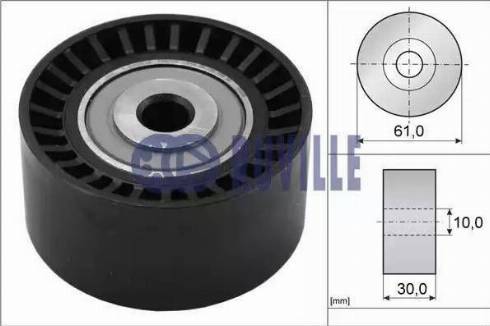 Ruville 56665 - Deflection / Guide Pulley, timing belt autospares.lv