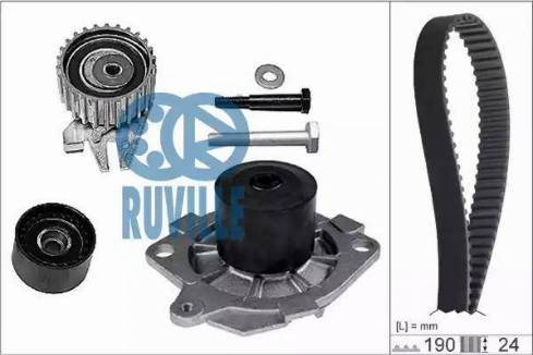 Ruville 56036751 - Water Pump & Timing Belt Set autospares.lv