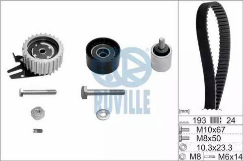 Ruville 5603672 - Timing Belt Set autospares.lv