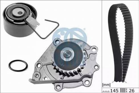 Ruville 56137701 - Water Pump & Timing Belt Set autospares.lv