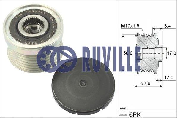 Ruville 56845 - Water Pump autospares.lv