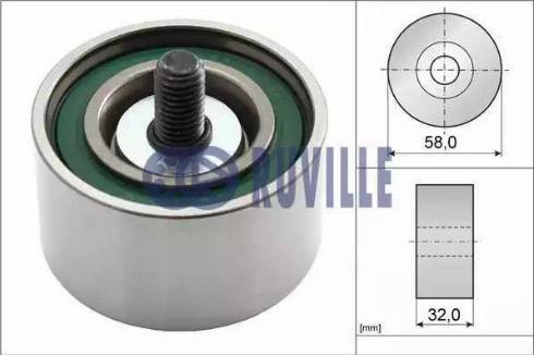 Ruville 58409 - Deflection / Guide Pulley, timing belt autospares.lv