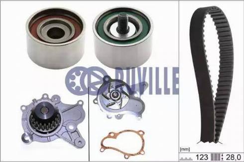 Ruville 58408702 - Water Pump & Timing Belt Set autospares.lv