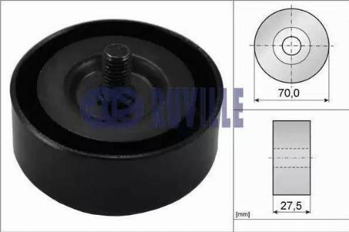 Ruville 58415 - Pulley, v-ribbed belt autospares.lv