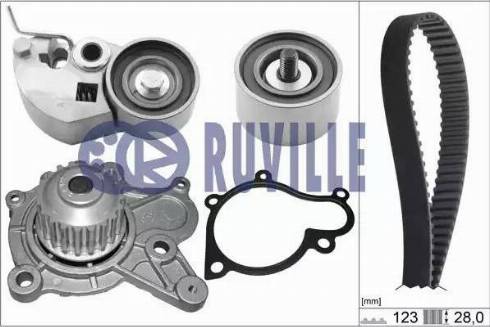 Ruville 58432701 - Water Pump & Timing Belt Set autospares.lv