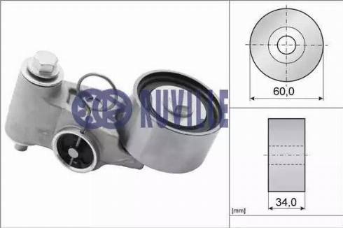 Ruville 58107 - Tensioner Pulley, timing belt autospares.lv