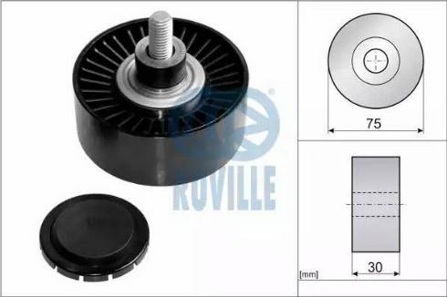 Ruville 57609 - Pulley, v-ribbed belt autospares.lv