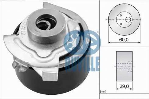 Ruville 57048 - Tensioner Pulley, timing belt autospares.lv