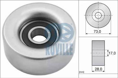 Ruville 57085 - Pulley, v-ribbed belt autospares.lv