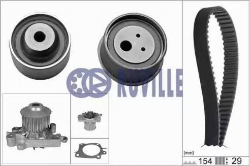 Ruville 57319701 - Water Pump & Timing Belt Set autospares.lv