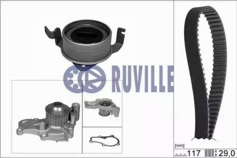 Ruville 57321701 - Water Pump & Timing Belt Set autospares.lv