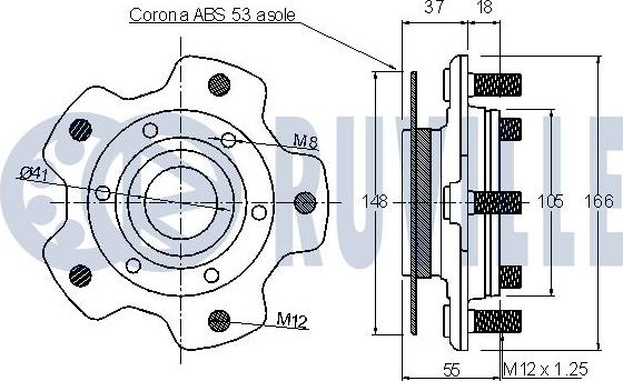 Ruville 221401 - Wheel hub, bearing Kit autospares.lv