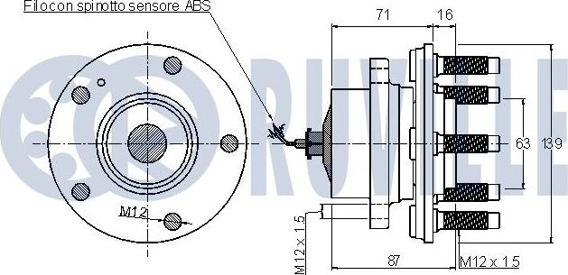 Ruville 221140 - Wheel hub, bearing Kit autospares.lv