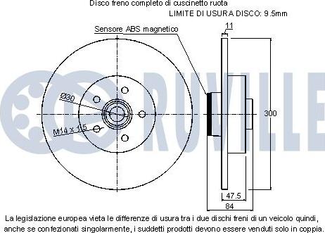 Ruville 221168 - Brake Disc autospares.lv