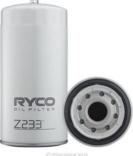 RYCO Z233 - Oil Filter autospares.lv